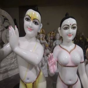 Iskcon Marble Radha Krishna Statue