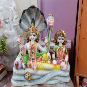 Marble Laxmi Narayan Statue