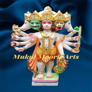 Panchmukhi Marble Hanuman Statue