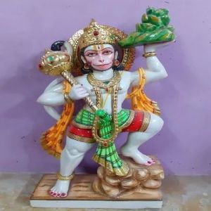 Standing Marble Hanuman Statue