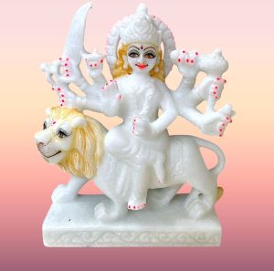 Stylish Marble Durga Mata Statue