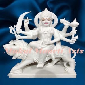 White Marble Durga Mata Statue
