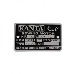 Custom Anodized Aluminium Labels , for Sewing Machine