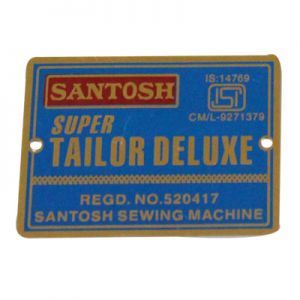 Sewing Machine Anodized Aluminium Labels