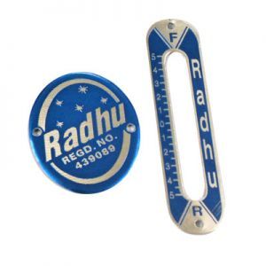 Sewing Machine Anodized Aluminium Labels