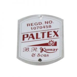 Sewing Machine Anodized Aluminium Labels