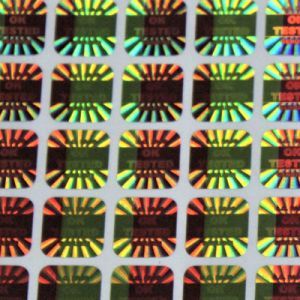 Custom PVC Holographic Logo Label