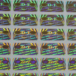 Custom PVC Holographic Logo Label