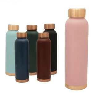 Copper Water Bottle Rubberised Paint
