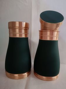 Copper Water Bottle Rubberised Paint