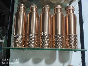Designer Copper Water Bottle