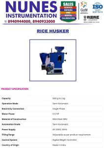 Laboratory Rice Husker