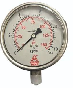 Stainless Steel Glycerin Filled Pressure Gauge