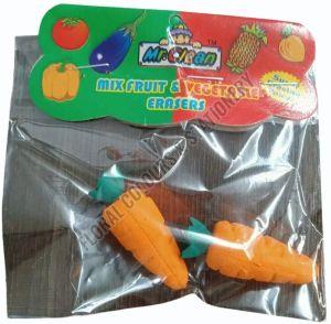 3D Carrot Rubber Eraser Set