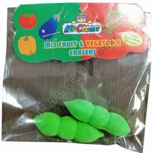 3D Pea Pod Rubber Eraser Set