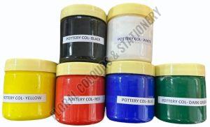 Furnn Bee Decorative Craft Pottery Color Set OF 12 Pcs