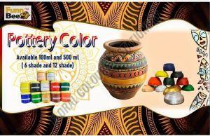 Furnn Bee Decorative Craft Pottery Color Set OF 12 Pcs