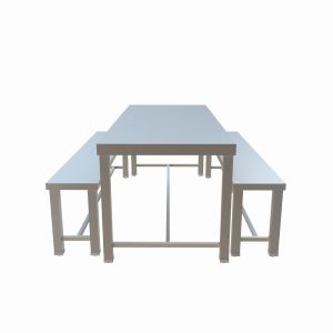 Stainless Steel 6 Seater Dining Table