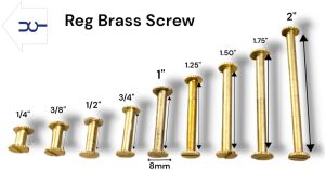 Brass File Screw