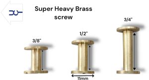 Brass File Screw