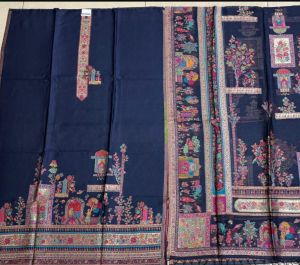 3 Piece Thread Weaving Kani Blended Silk Suit