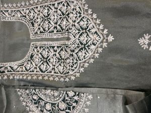 Zari Embroidery Soft Shimmer Ladies Suit