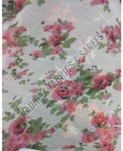 Floral Print Chiffon Fabric