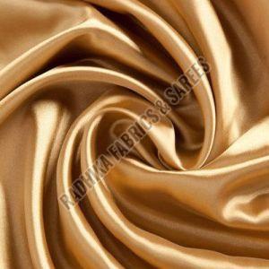 Plain Golden Satin Fabric