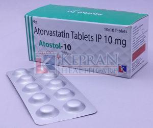 Atostol 10mg Atorvastatin Tablets