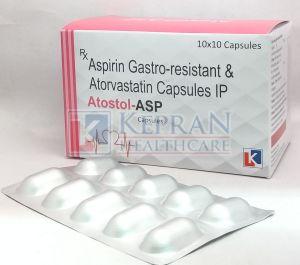 Atostol ASP Aspirin Gastro Resistant Atorvastatin Capsules