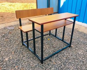 Mild Steel 3 Seater Dual Desk Bench