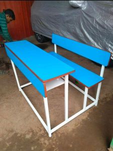 Blue Dual Seater Classroom Desk