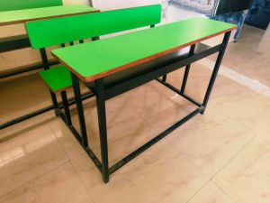 Green Three Seater Classroom Desk