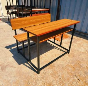 Mild Steel 3 Seater Dual Desk Bench
