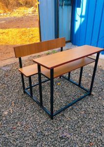 Wooden Three Seater Classroom Desk