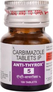 Anti Thyrox 5 Carbimazole Tablets