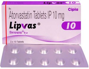 Lipvas 10mg Atorvastatin Tablets