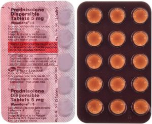 Wysolone 5mg Prednisolone Dispersible Tablets