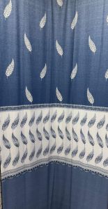 Leaf Pattern Pure Cotton Printed Bedsheet Fabric
