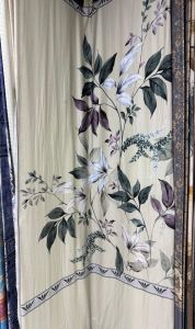 Pure Cotton Botanical Pattern Digital Printed Bedsheet Fabric