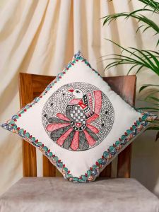 Hand Painted Cotton Cushion Cover