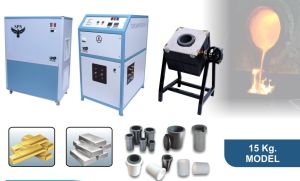 15 Kg SPS Induction Gold Refining Furnace