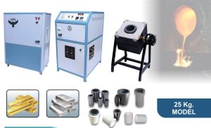 25 Kg SPS Tilting Type Induction Gold Melting Furnace