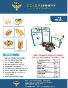3 Kg Induction Jewelry Casting Machine