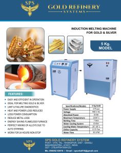 5 Kg SPS Induction Alloy Melter for Gold and Silver