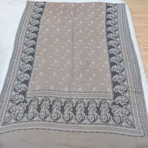 Ladies Butty Border Fine Wool Stole