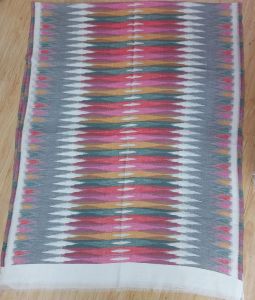 Ladies Geometric Ikkat Fine Wool Stole