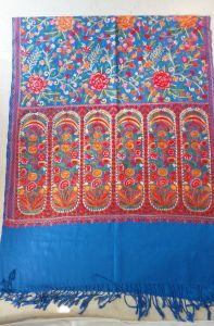 Ladies Botanical Kani Polywool Shawl