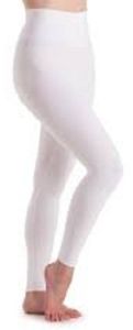 Ladies White Ultra High Waist Comfort Stretch Leggings