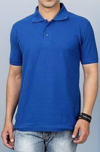 Mens Royal Blue Polo T-Shirt